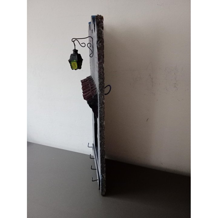Sleutelrekje met Lantaarn en 4 Haakjes | Decoratief