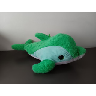 Groene dolfijn knuffel 45 cm