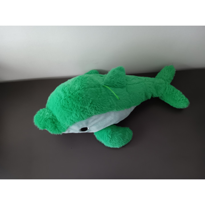 Knuffel dolfijn groen 45 cm | zacht | Angelique’s Kringloop