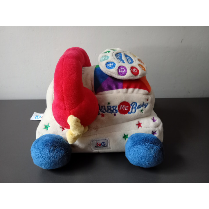 Handbeschilderde Decoratieve Schaal Blauw Ovaal