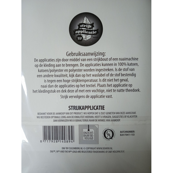 Strijkapplicaties Rode Rozen | Set van 3