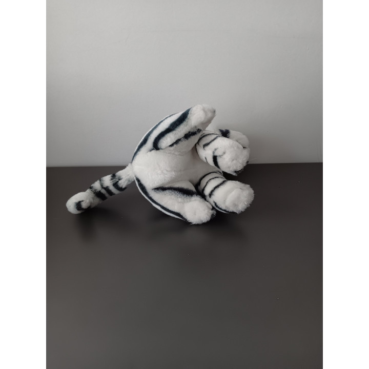 Witte tijger knuffel 20 cm met blauwe ogen