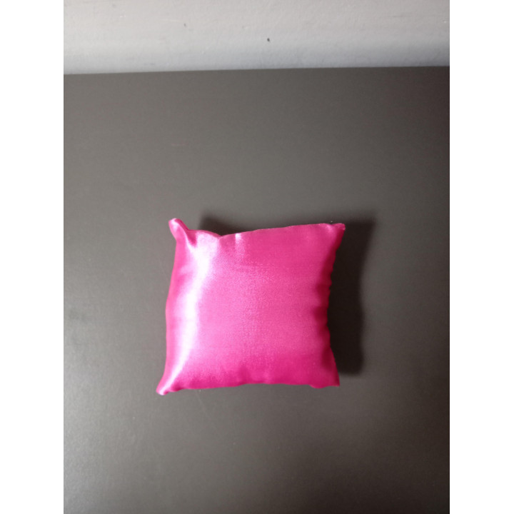 Roze Satijnen Sierkussen Mini