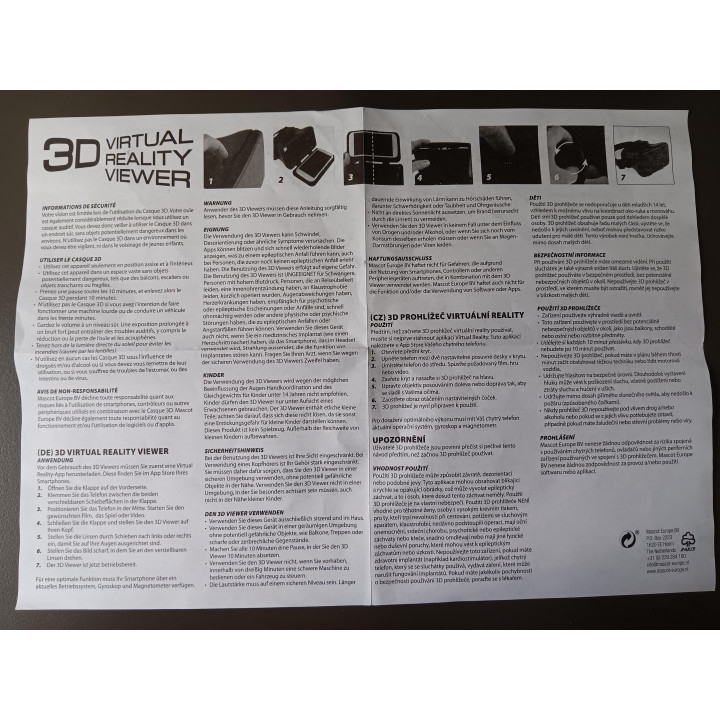 3D Virtual Reality Viewer - Geschikt voor Smartphone - Compleet in Doos