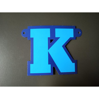 Kartonnen Letter K voor Slinger