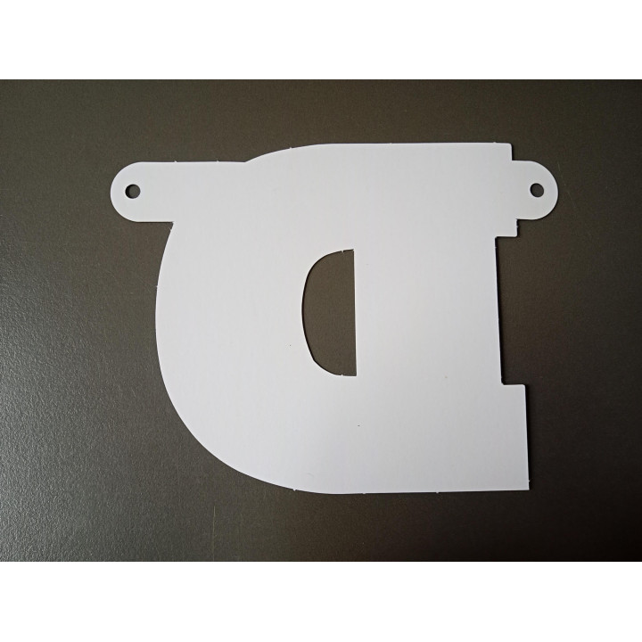 Kartonnen Letter D voor Slinger