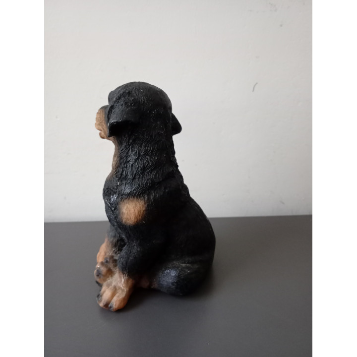 Rottweiler Puppy Beeldje van Hard Kunststof