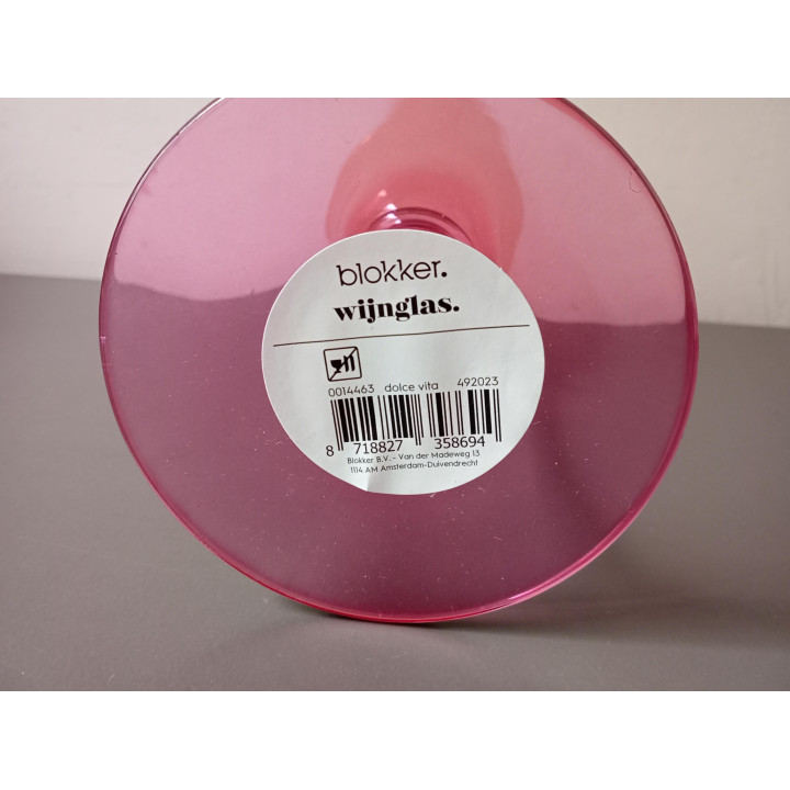 Blokker Dolce Vita Wijnglas Roze