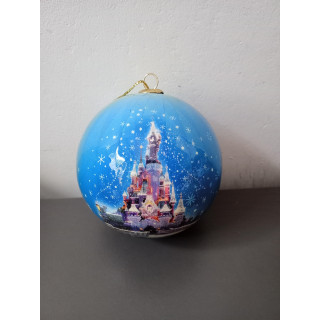 Disney Kerstbal Sleeping Beauty Castle Blauw