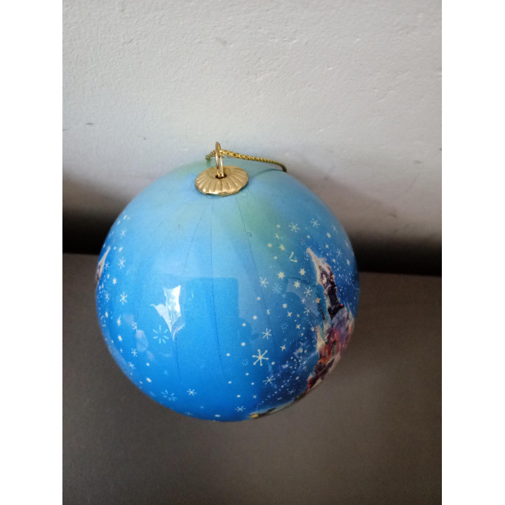 Disney Kerstbal Sleeping Beauty Castle Blauw