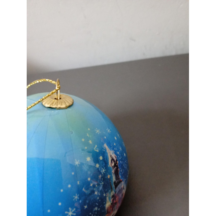 Disney Kerstbal Sleeping Beauty Castle Blauw
