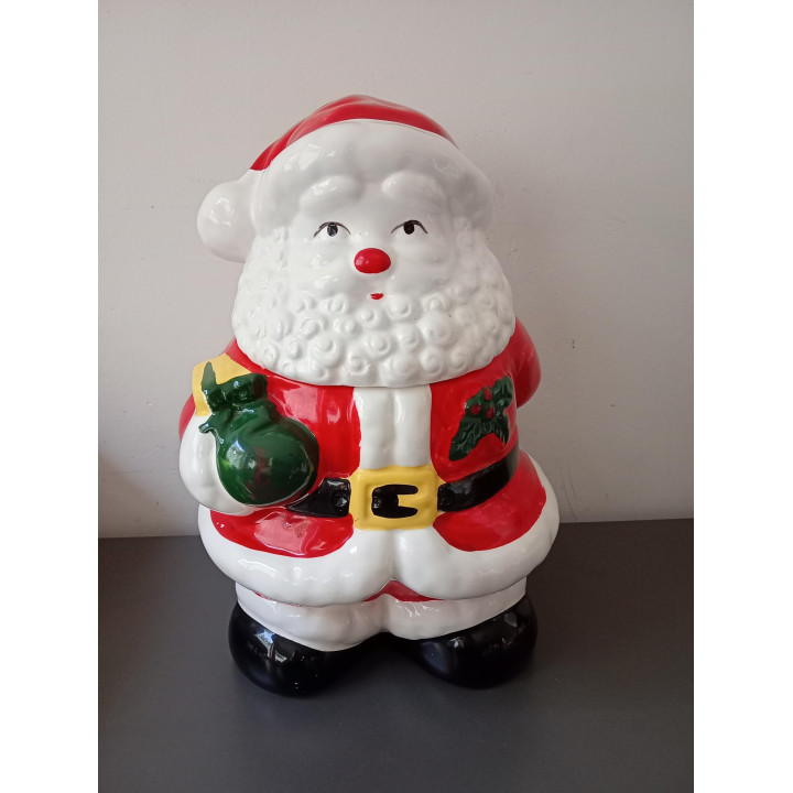 Keramische Kerstkoekpot Kerstman