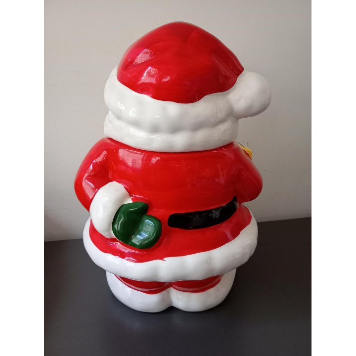 Keramische Kerstkoekpot Kerstman