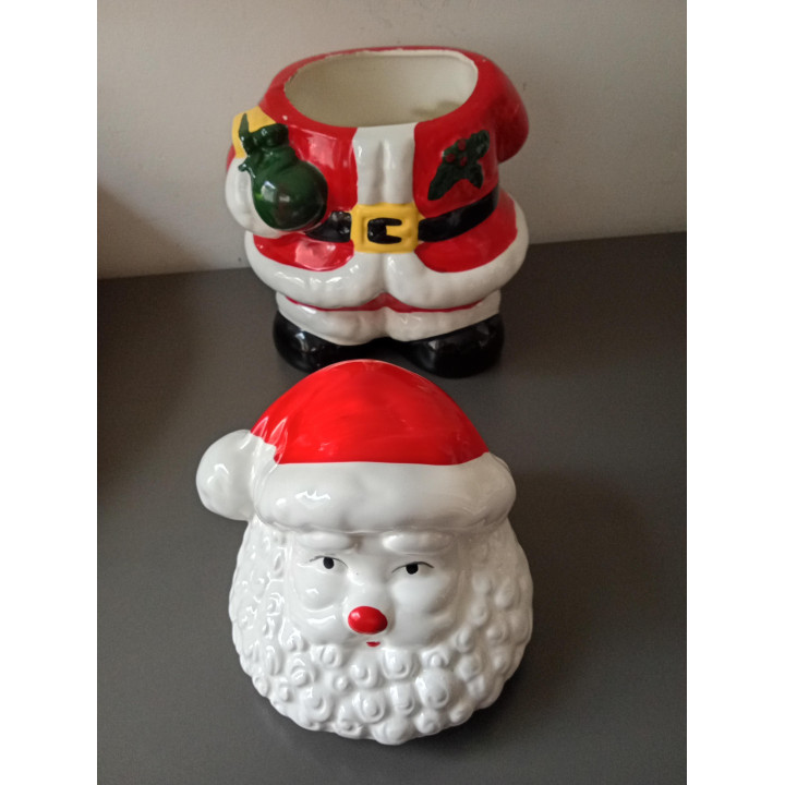 Keramische Kerstkoekpot Kerstman