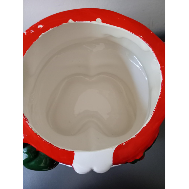 Keramische Kerstkoekpot Kerstman
