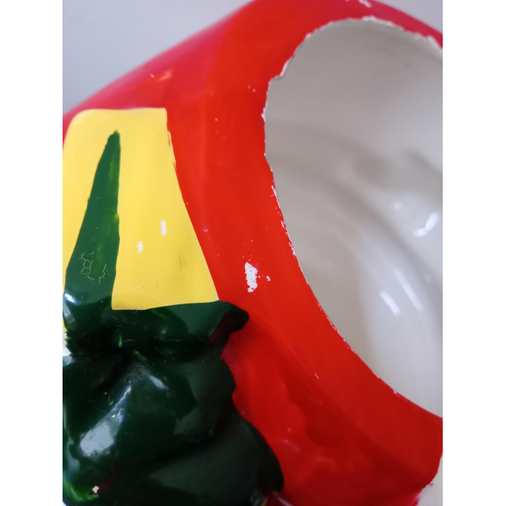Keramische Kerstkoekpot Kerstman