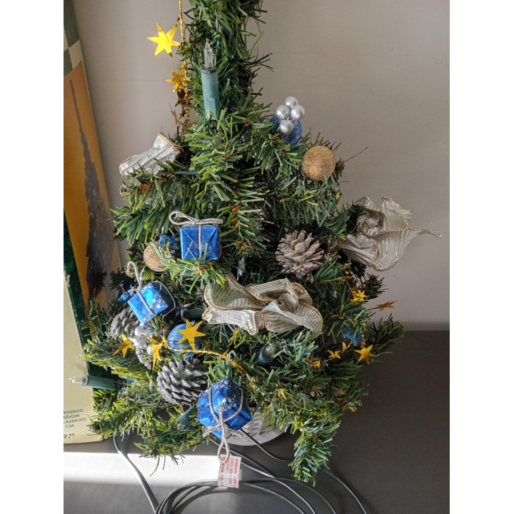 Gedecoreerde Kerstboom met Verlichting 58 cm