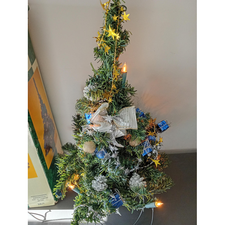 Gedecoreerde Kerstboom met Verlichting 58 cm