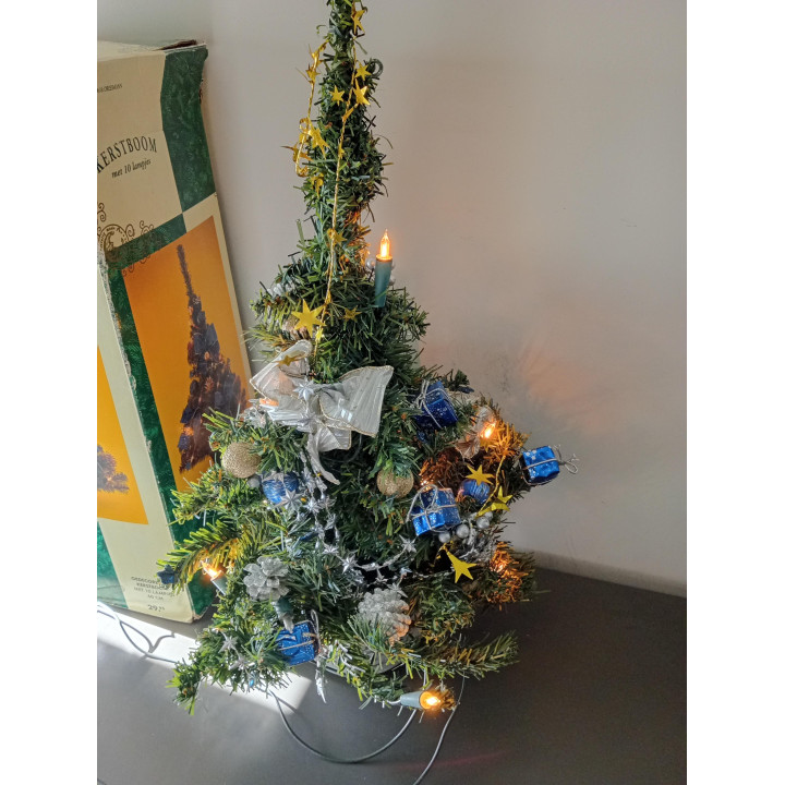 Gedecoreerde Kerstboom met Verlichting 58 cm