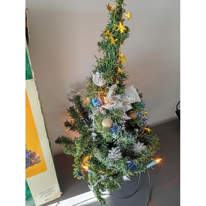 Gedecoreerde Kerstboom met Verlichting 58 cm