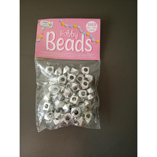 Zilverkleurige Geometrische Kralen Hobbyset 30 Gram