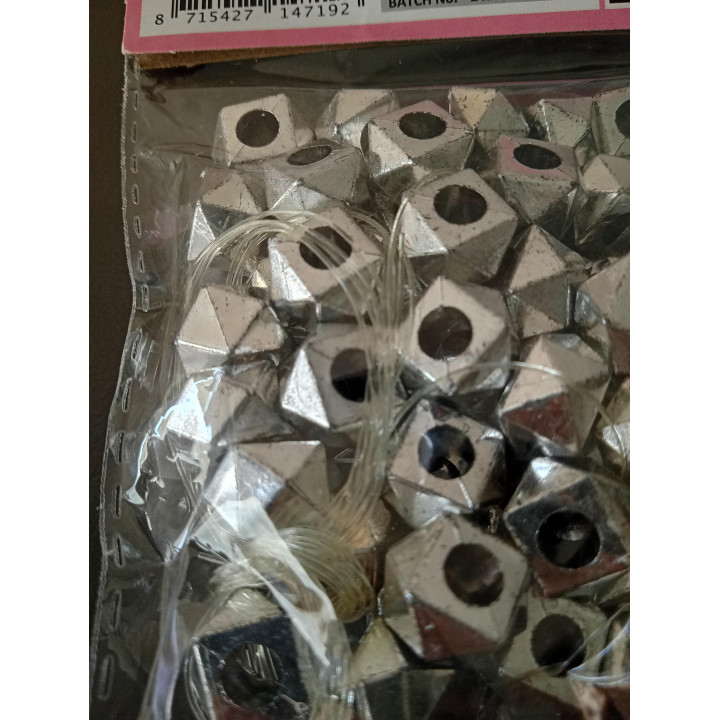 Zilverkleurige Geometrische Kralen Hobbyset 30 Gram