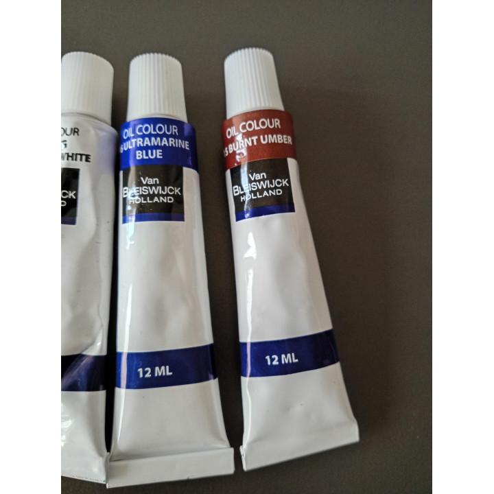 6 Olieverf Tubes Van Bleiswijck 12 ml