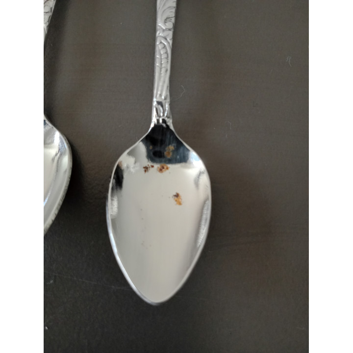 Elwezetta Verzilverde Koffielepels Set van 3