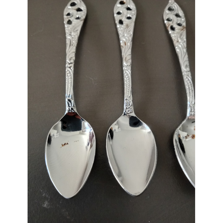 Elwezetta Verzilverde Koffielepels Set van 3
