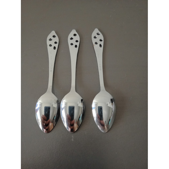 Elwezetta Verzilverde Koffielepels Set van 3
