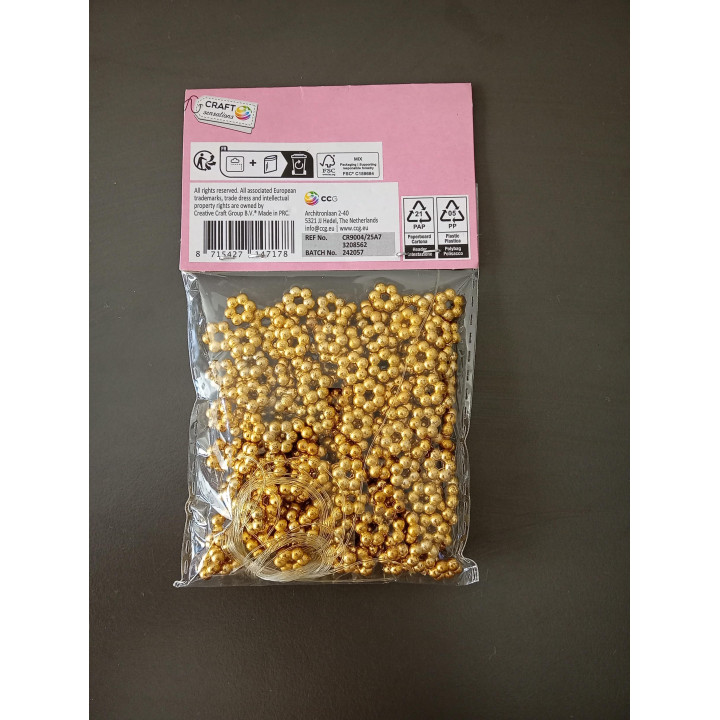 Goudkleurige Hobby Kralen 30 Gram