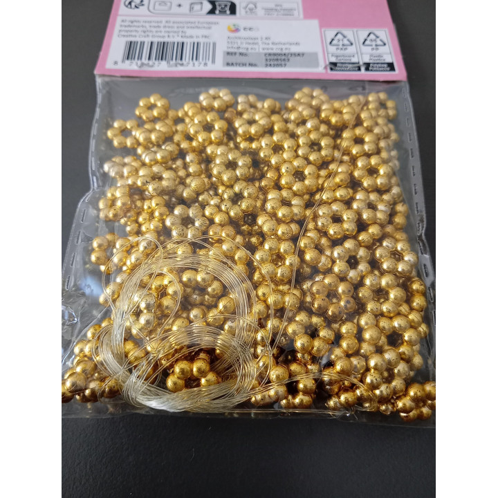 Goudkleurige Hobby Kralen 30 Gram