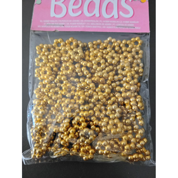 Goudkleurige Hobby Kralen 30 Gram