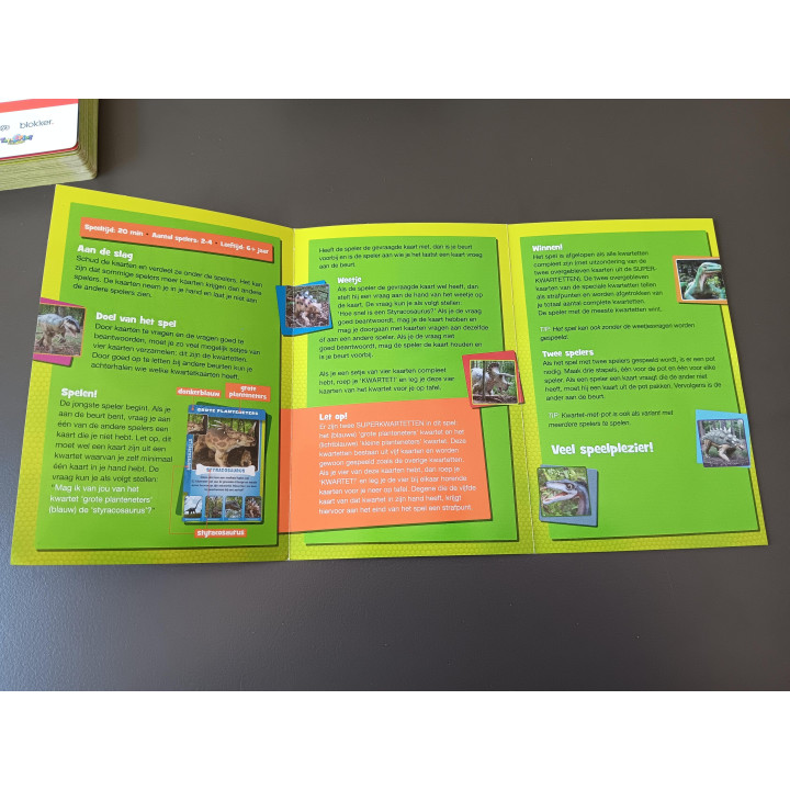 Dino Weetjes Kwartet - Extra Grote Kaarten - Compleet