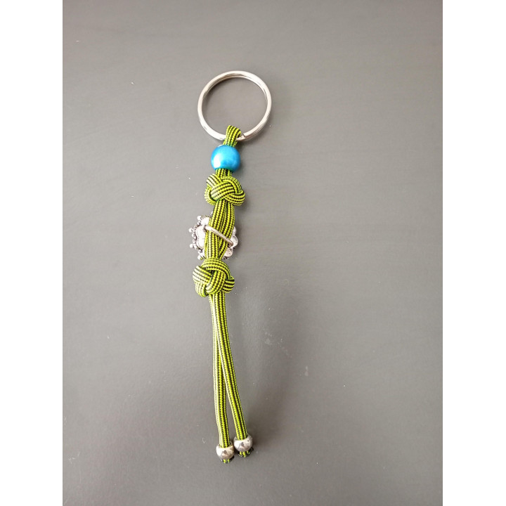 Handgemaakte Paracord Sleutelhanger met Kraal