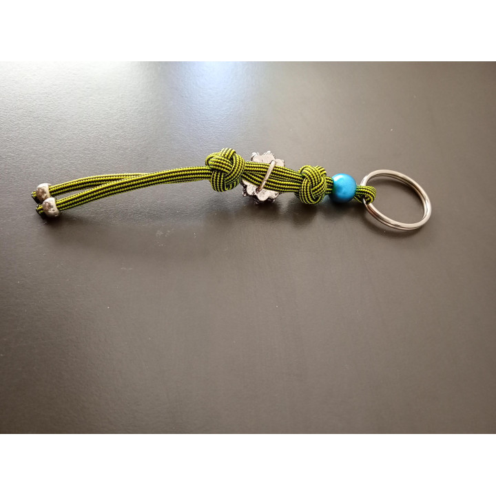 Handgemaakte Paracord Sleutelhanger met Kraal