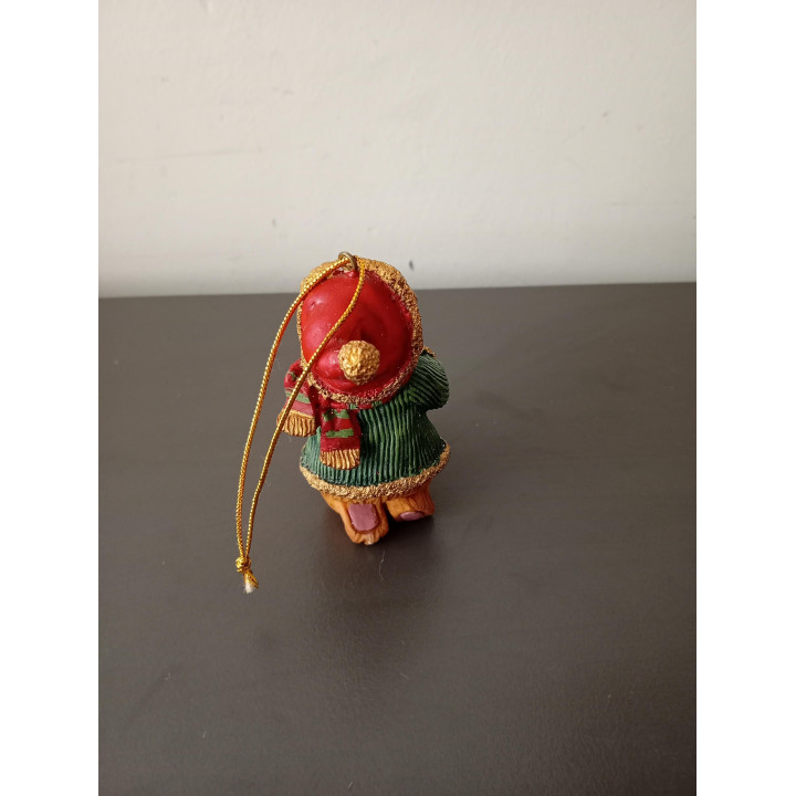 Kersthanger Teddybeer met Letterblokje
