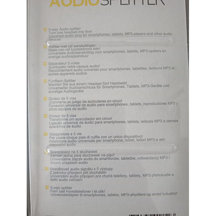 Lab31 5-Way Audio Splitter 3,5 mm Nieuw
