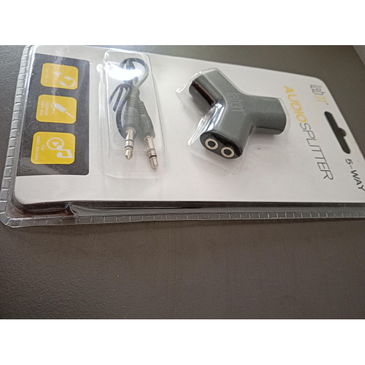 Lab31 5-Way Audio Splitter 3,5 mm Nieuw