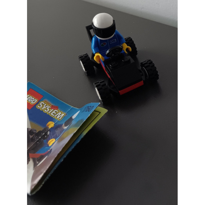 LEGO System 1760 - Mini Racekart met Bestuurder + Handleiding