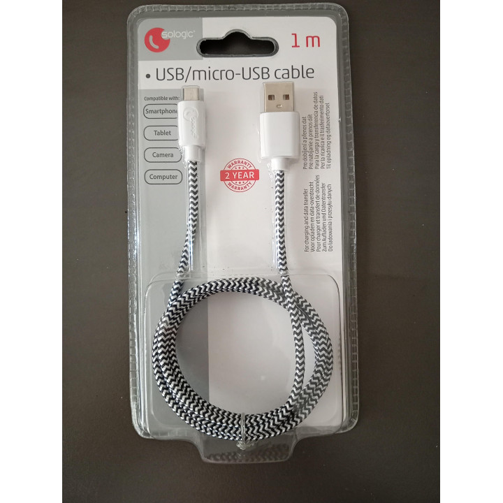 Sologic USB naar Micro USB Kabel 1 Meter Nieuw