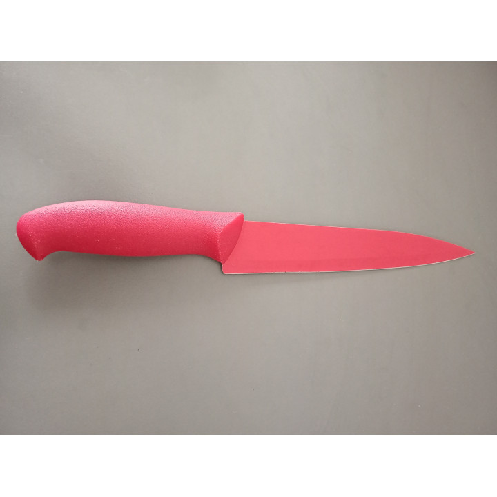 Rood Keukenmes met Antiaanbaklaag