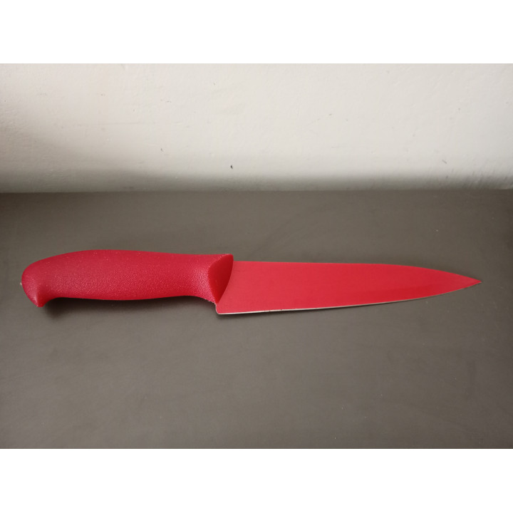 Rood Keukenmes met Antiaanbaklaag