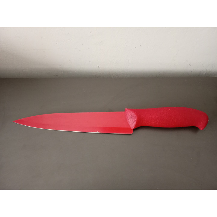 Rood Keukenmes met Antiaanbaklaag