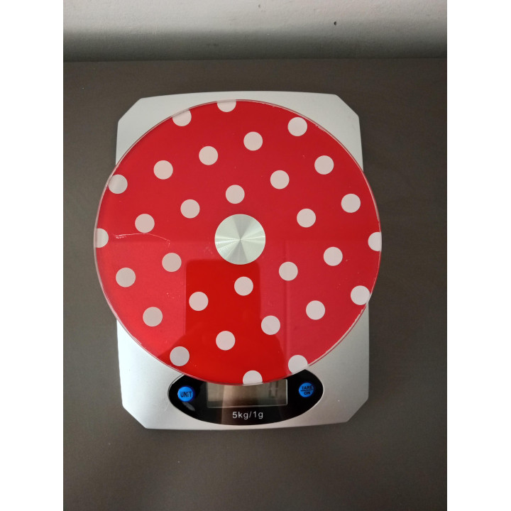 Digitale Keukenweegschaal Rood met Witte Stippen