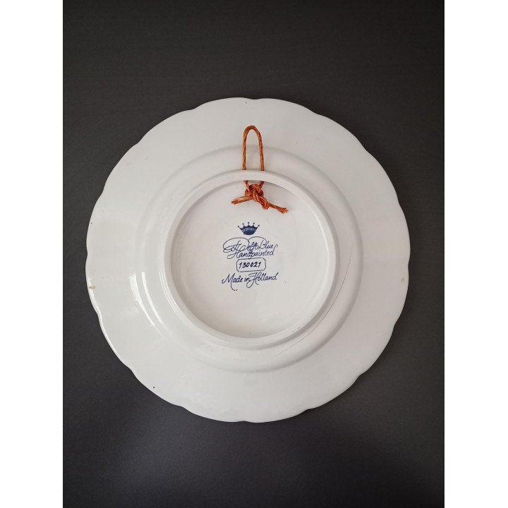 Delfts Blue Handbeschilderd Sierbord 22,5 cm