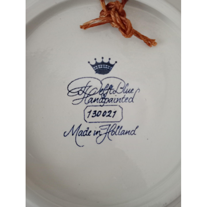 Delfts Blue Handbeschilderd Sierbord 22,5 cm