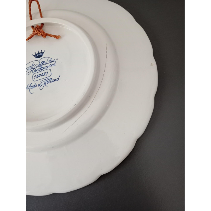 Delfts Blue Handbeschilderd Sierbord 22,5 cm
