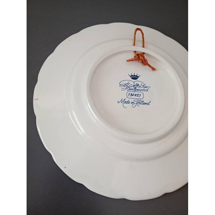 Delfts Blue Handbeschilderd Sierbord 22,5 cm