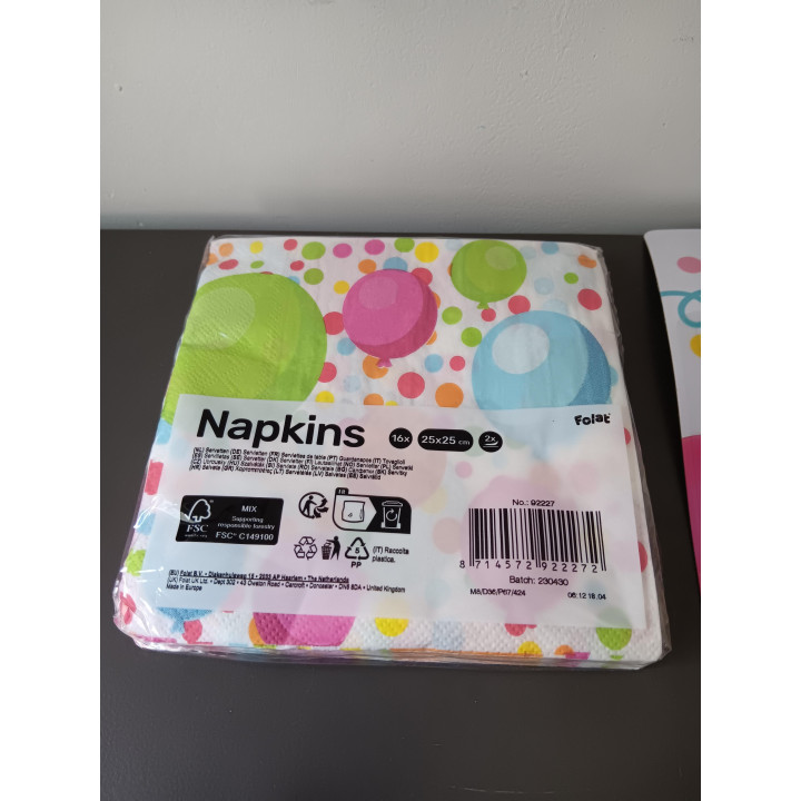 Verjaardag Set - Bordjes, Servetten, Ballonnen, Slingers & Kaarsjes